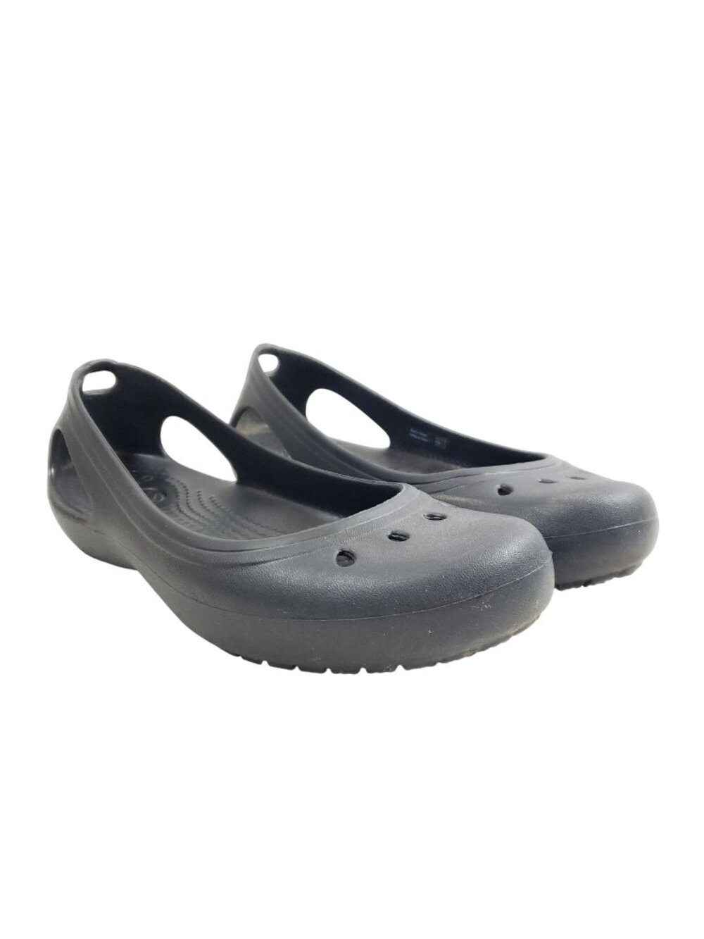 Crocs Womens Size 7 Kadee Ballet Flats Lightweight Slip-On Black Comfort Shoes
